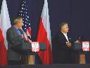 Wizyta prezydenta Bush"a w Gdańsku - konferencja prasowa - 8 czerwca 2007
