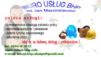 Biuro Usług BHP inż. Jan Marcinkiewicz, Olsztyn, warmińsko-mazurskie