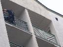 Założenie siatki na balkonie na 7 piętrze gdzie po gołębiach trzeba było sprzątać raz w tygodniu