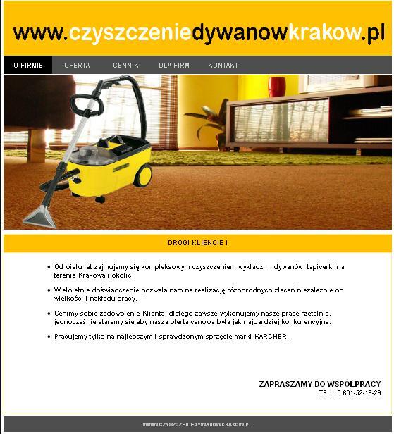 Czyszczenie Dywanów Kraków , małopolskie