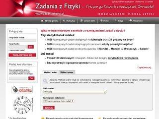 www.zadaniazfizyki.pl  - tysiące gotowych rozwiązań zadań. Sprawdź!