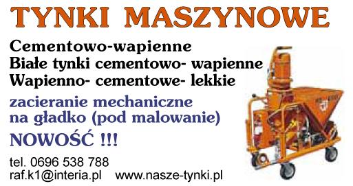 Tynki maszynowe cementowo-wapienne-WROCŁAW, Wrocław i okolice, dolnośląskie