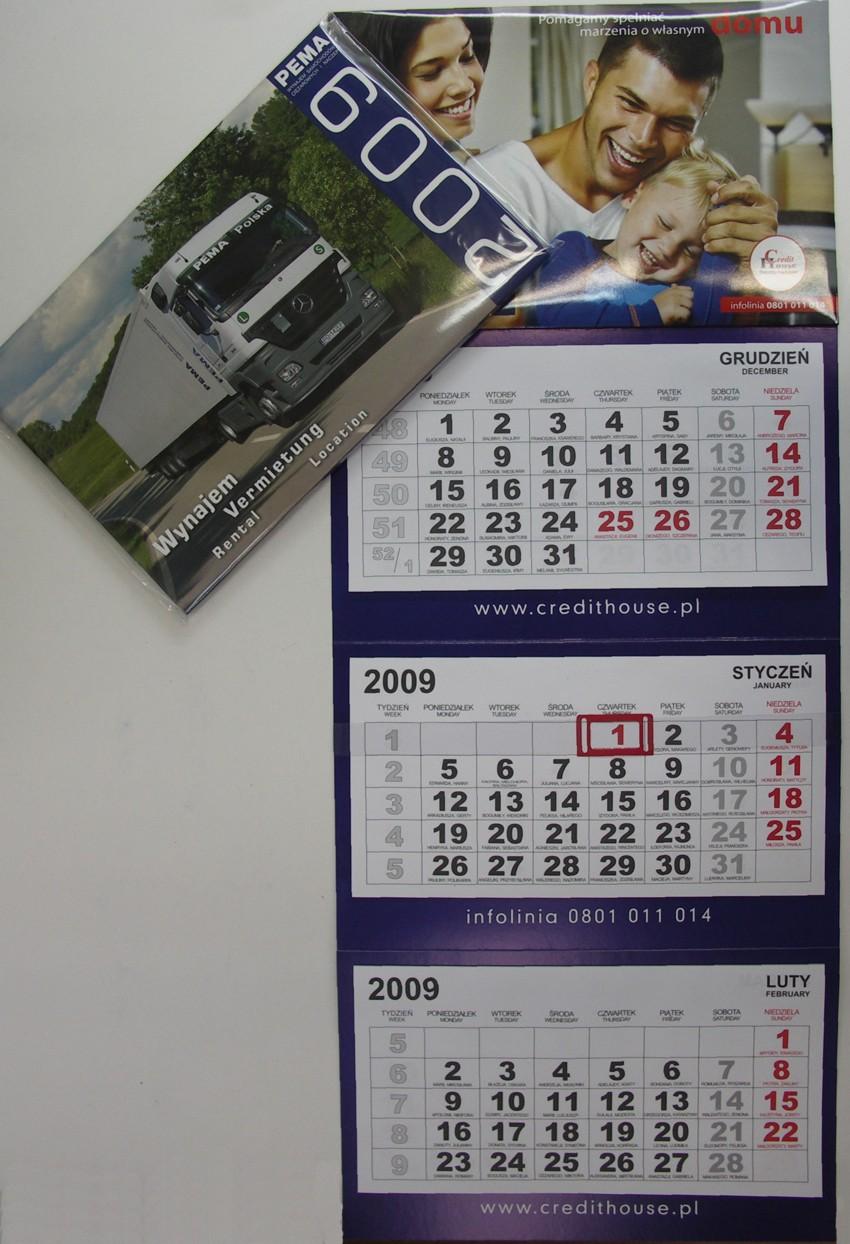 kalendarze 2009