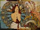 Mozaika wg Alfonsa Muchy o wymiarach 78 x 125 cm
