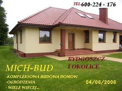 Budowa domów,ogrodzenia,ocieplenia,kostka brukowa, Bydgoszcz,okolice, kujawsko-pomorskie