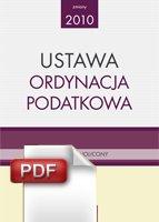 Ustawa Ordynacja Podatkowa - ebook, lubelskie