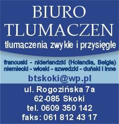 Biuro tłumaczeń tłumaczenia przysięgłe, Poznań, wielkopolskie