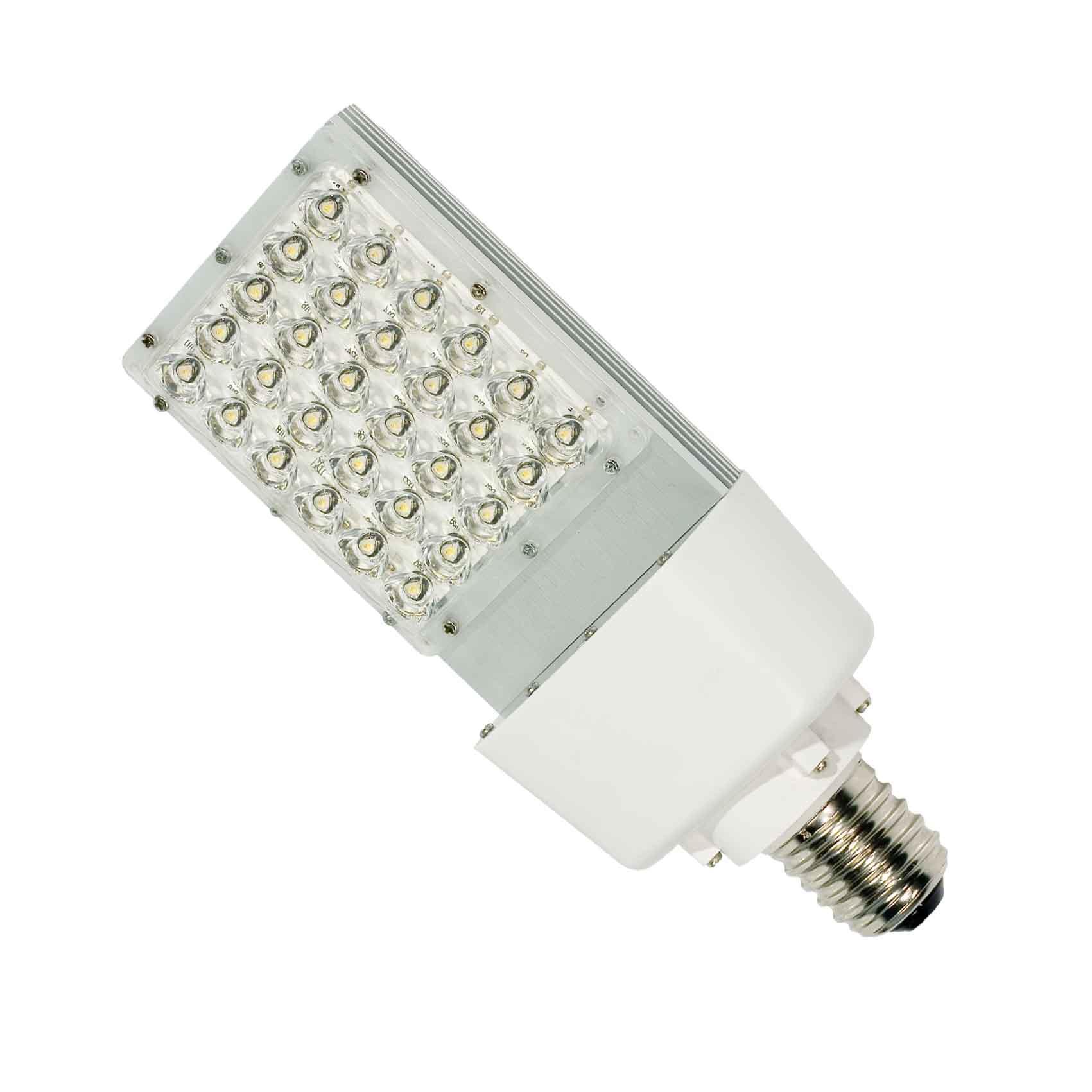 Oprawa LED SPL-30 W możliwa do zastosowania w tradycyjnej oprawie, zastępuje lampę sodową do  70