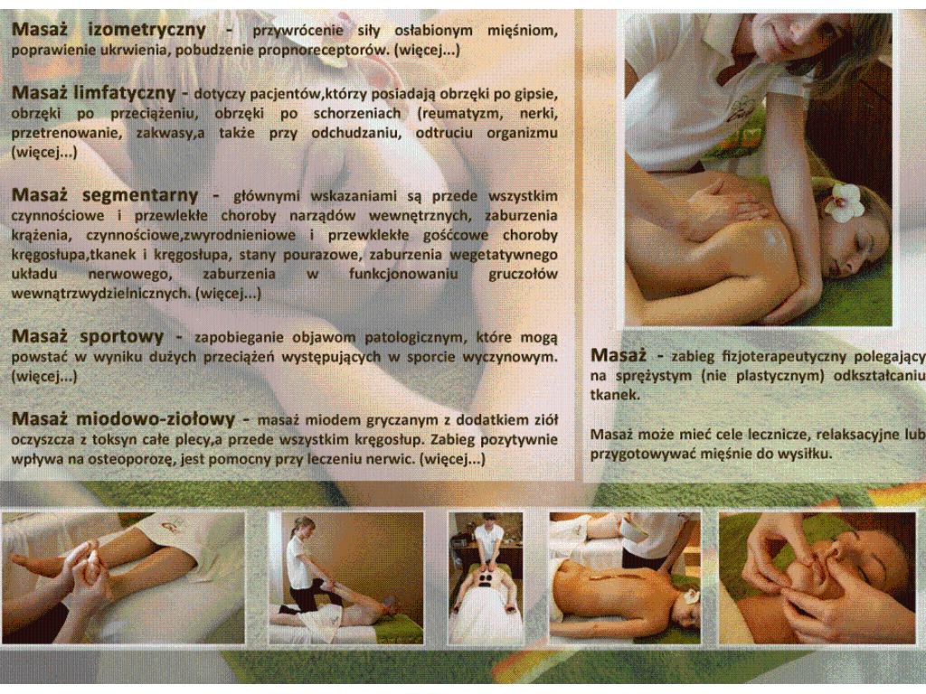 masaże - strona internetowa