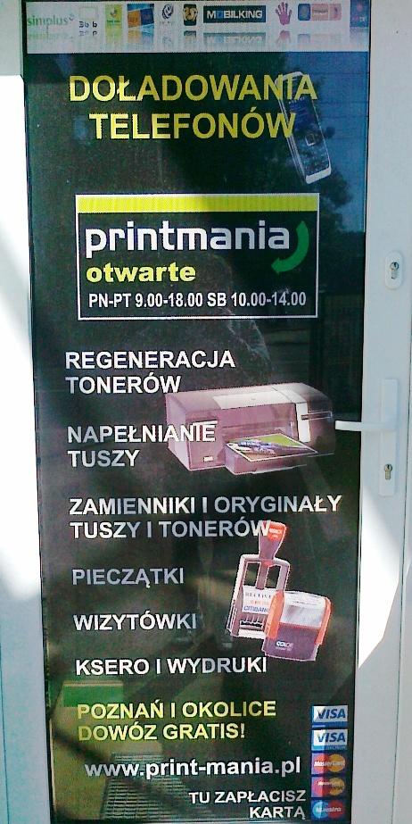 Poznań ul. Głogowska 158 Tusze, tonery - dowóz gratis
