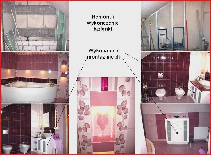 kompleksowe wykończenie łazienki-wnęki, oświetlenie, meble, glazura