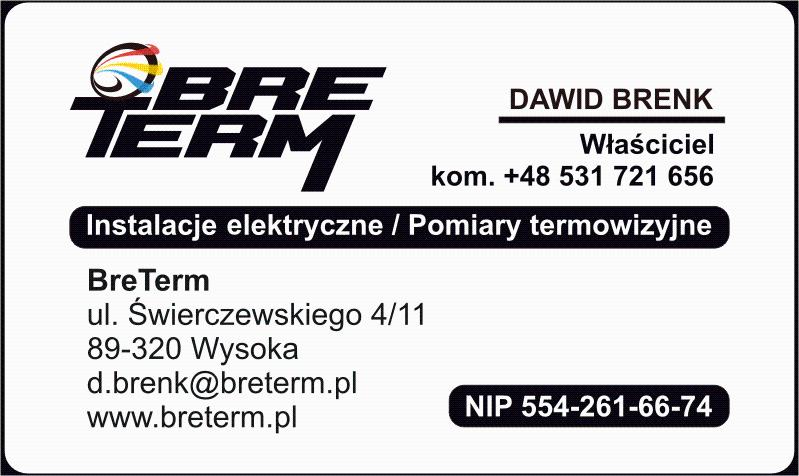 BreTerm Instalacje elektryczne, Termowizja, Bydgoszcz, kujawsko-pomorskie