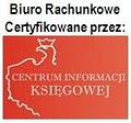Posiadamy certyfikat Centrum Informacji księgowej