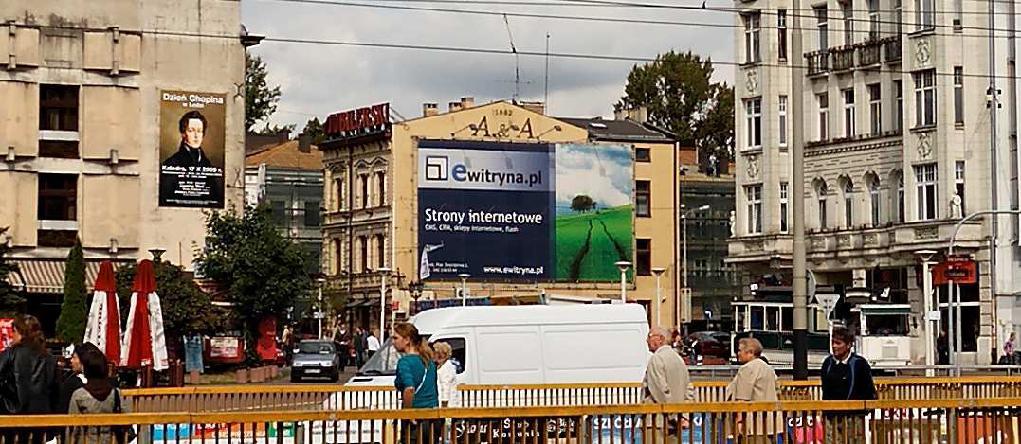 Atrakcyjne powierzchnie reklamowe, Łódź, łódzkie