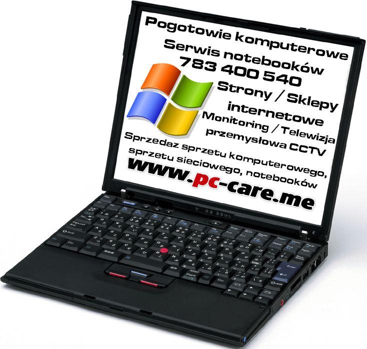 Pogotowie komputerowe Serwis notebooków Naprawa komputerów pc-care.me