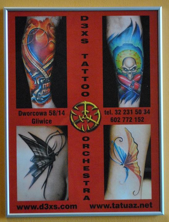 Tatuaże zrobione w D3XS