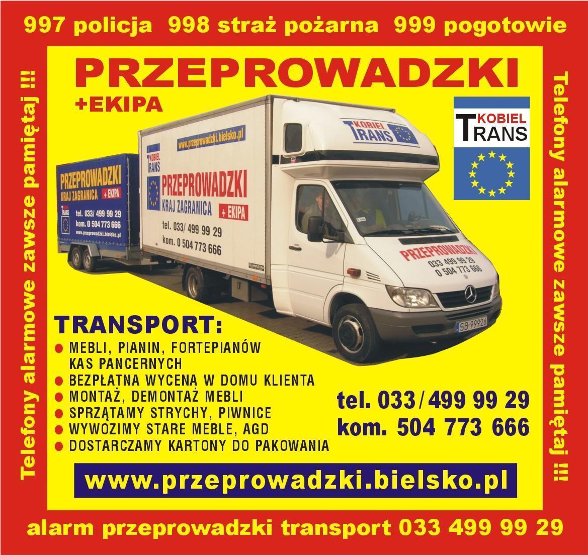 Czechowicki transport przeprowadzkowy w Czechowice, BIELSKO BIAŁA, śląskie