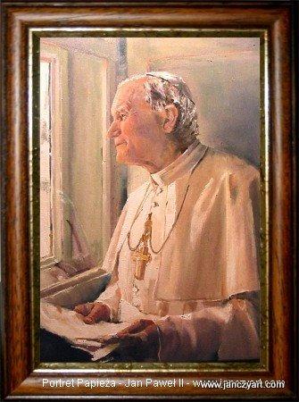 Papież Jan Paweł II  - obrazy - malarstwo - JPII, Kraków, małopolskie