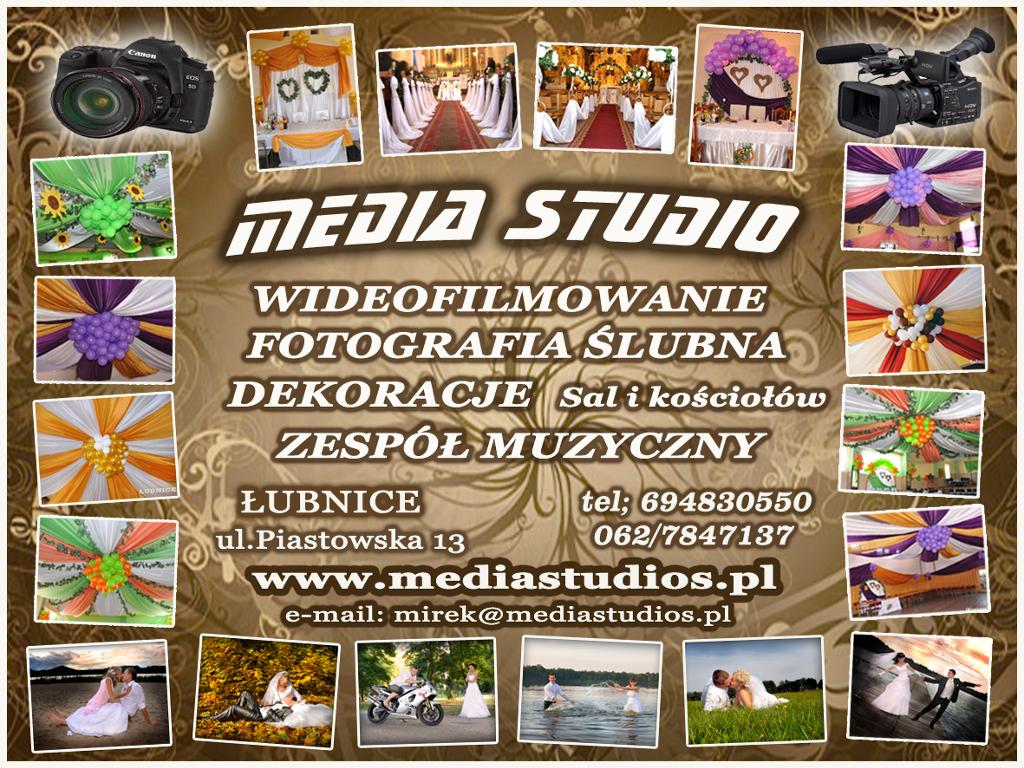 MEDIA STUDIO  wideofilmowanie fotografia dekoracje, Wieluń, łódzkie