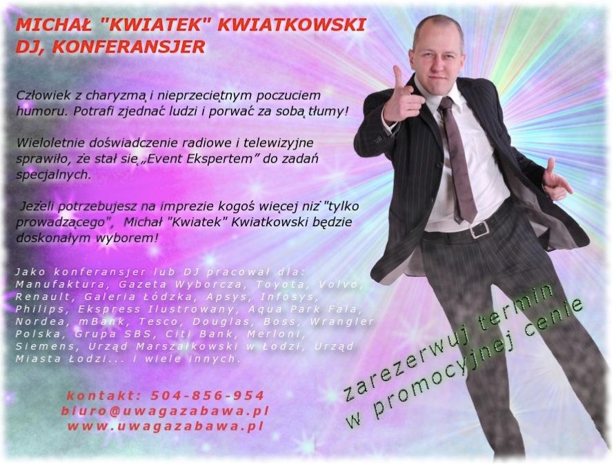 DJ, konferansjer, wodzirej, Łódź  cała Polska, łódzkie