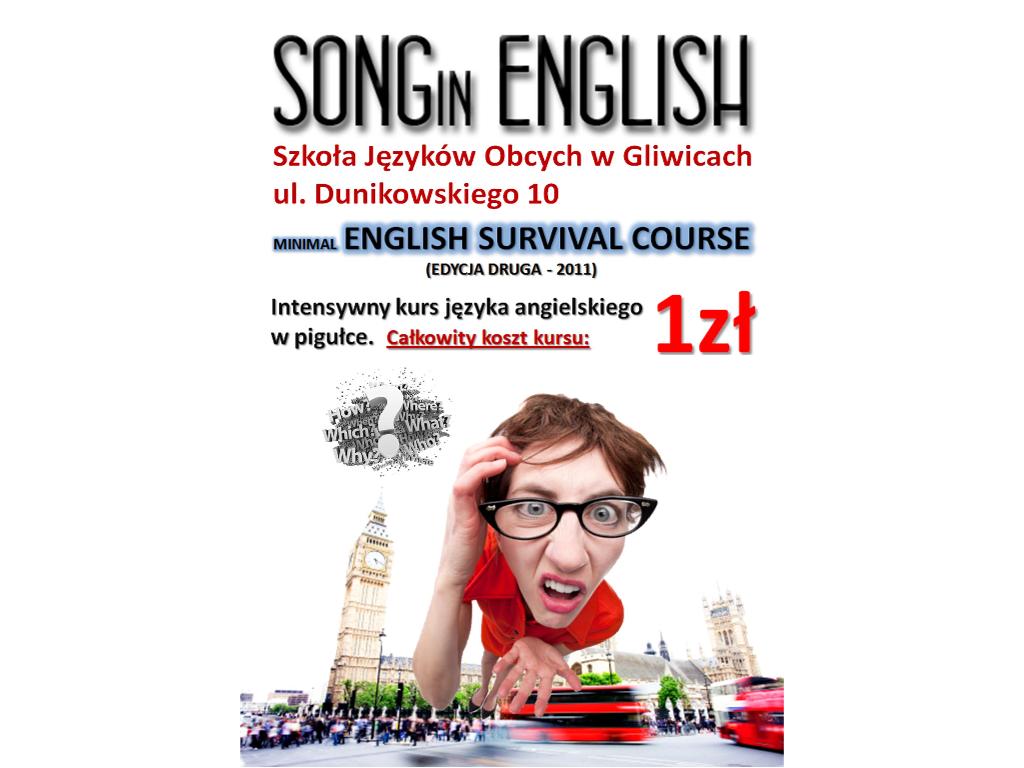 Minimal English Survival Course -Gliwice angielski, śląskie