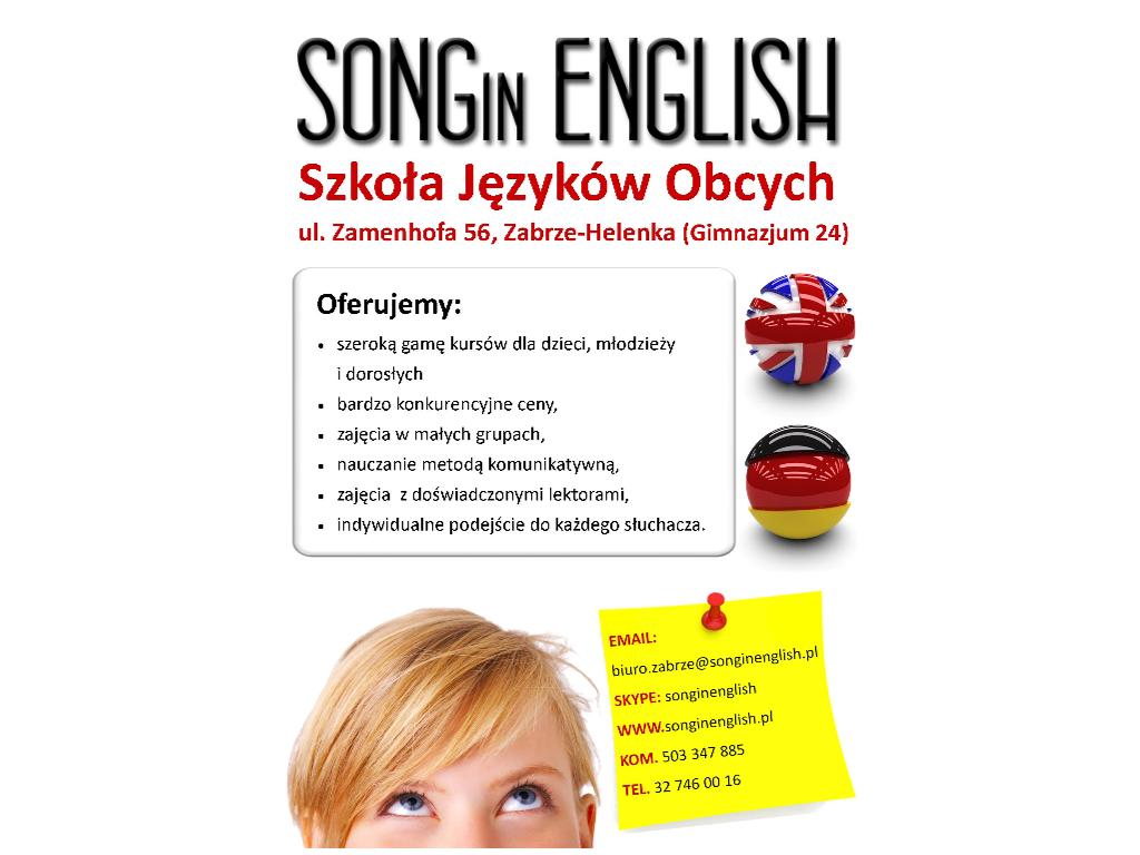 Angielski gliwice, szkoła języków obcych Gliwice, śląskie