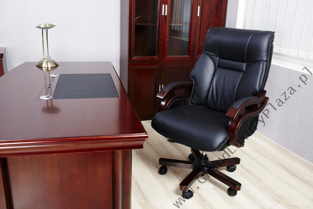 Skórzany fotel biurowy dla prezesa MANAGER czarny, Stara Iwiczna, mazowieckie