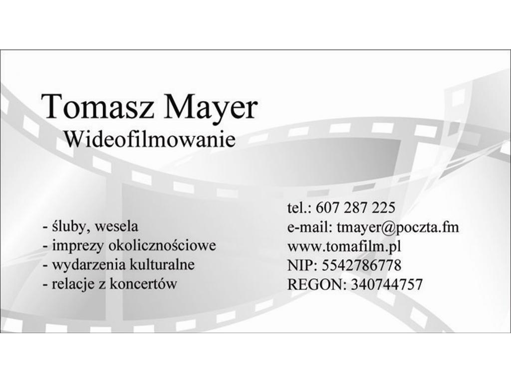 Tomasz Mayer Wideofilmowanie, kamerzysta, Bydgoszcz, kujawsko-pomorskie