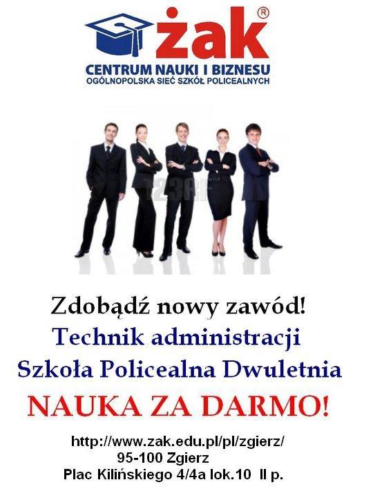 Szkoła Policealna-Technik Administracji-zaDarmo, Zgierz, łódzkie