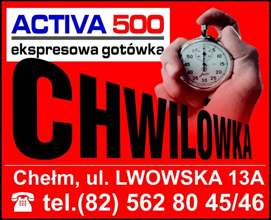Chwilówki bez BIK, Activa 500 Chełm, lubelskie