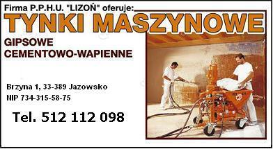 Tynki maszynowe +gładź szpachlowa w cenie, Jazowsko, małopolskie