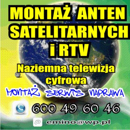 MONTAŻ ANTEN SATELITARNYCH i TV JAROSŁAW  DVB-Tel. , podkarpackie