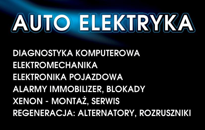Auto elektryk diagnostyka alarmy alternatory klima, Poznań, wielkopolskie