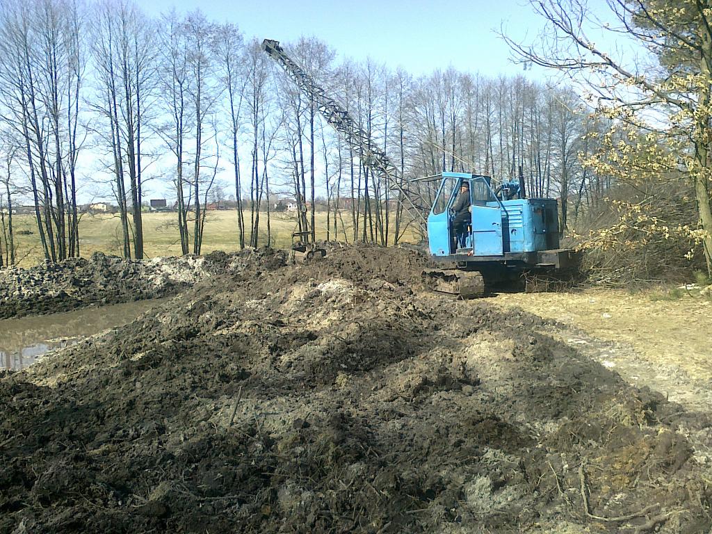 Kopanie stawów koparką KM 251,plantowanie terenu,koszenie traw , Częstochowa, łódż, radomsko, śląskie
