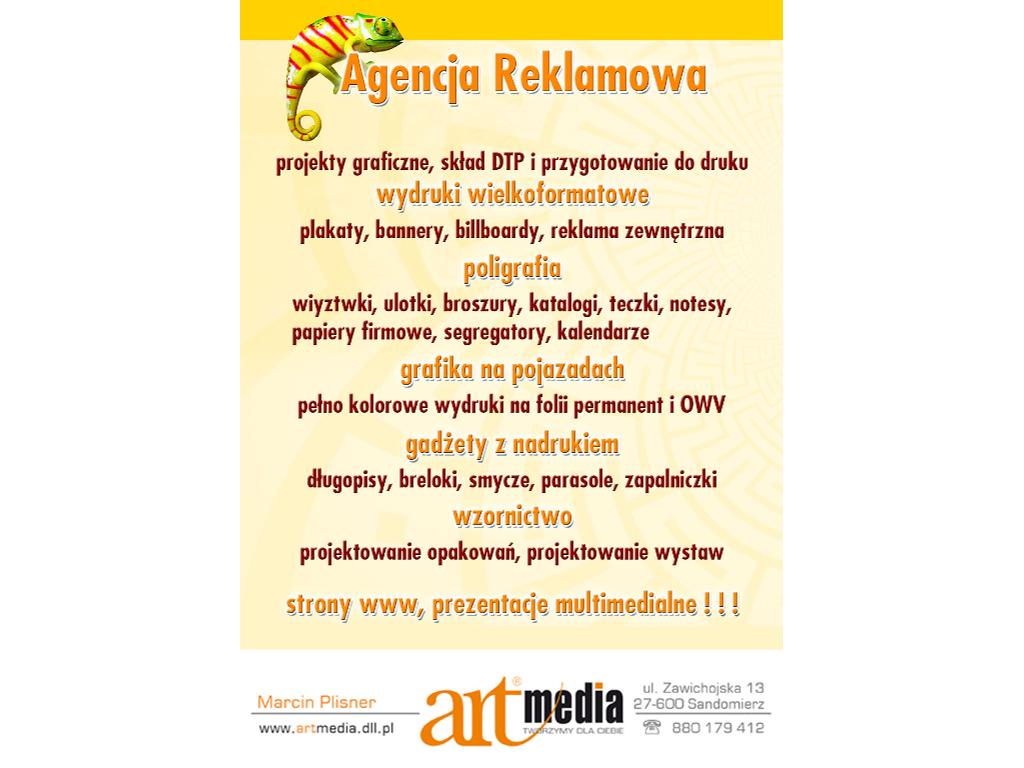 Reklama, Wydruki, Strony WWW, Poligrafia, , Sandomierz, świętokrzyskie