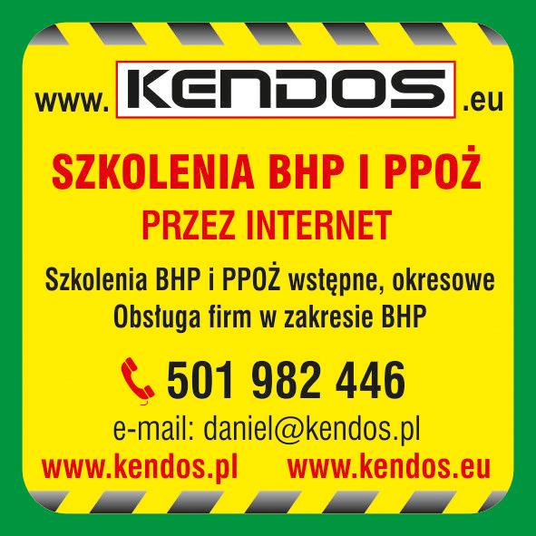 KENDOS BHP i PPOŻ - kompleksowa obsługa firm: 501982446 Pozn