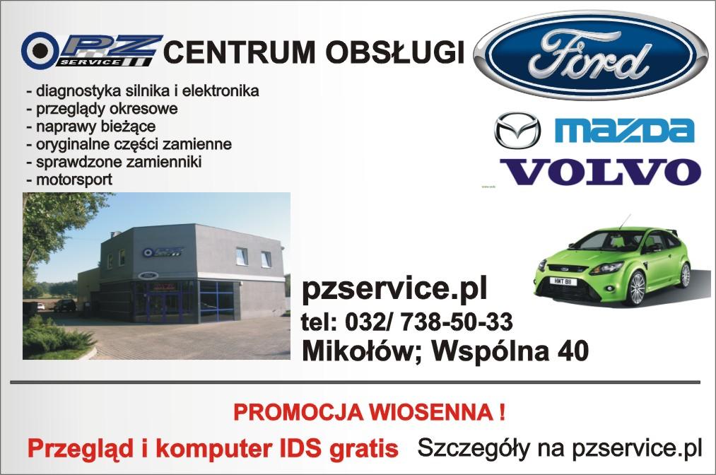 Centrum Obsługi Grupy Ford, Mazda Volvo warsztat, serwis, części, Mikołów, śląskie
