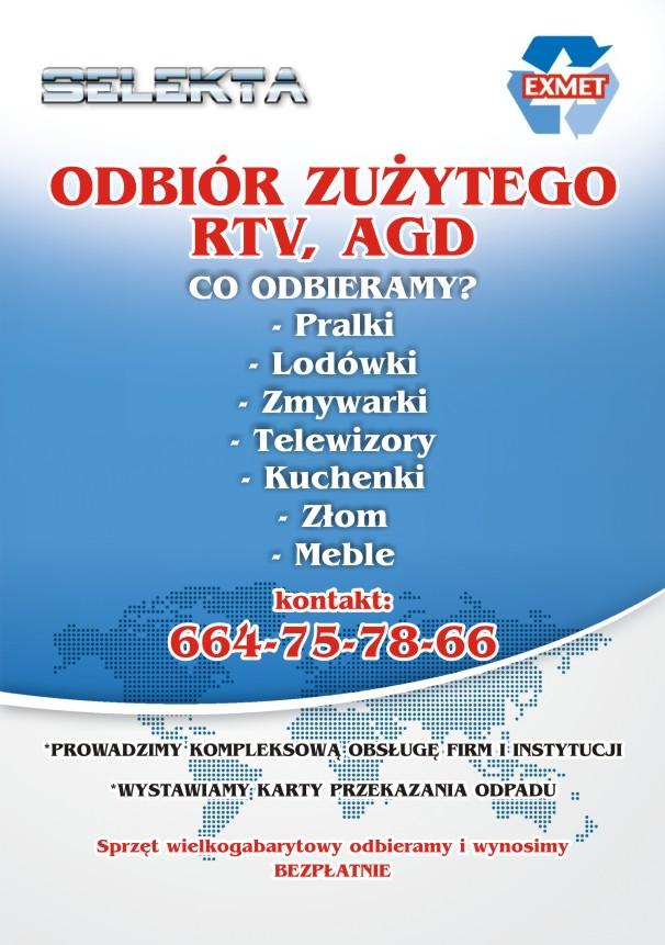 Odbiór zużytego sprzętu RTV, AGD, LODÓWKI, PRALKI, ZMYWARKI itp., Łódź, łódzkie