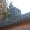 Dachówka stara ponimiecka, komin- łupek naturalny