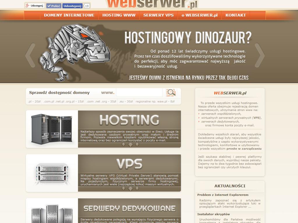 strona hostingu webserwer.pl