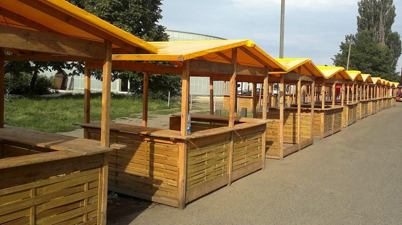 Drewniane Domki handlowe  w wersji otwartej - Poznań