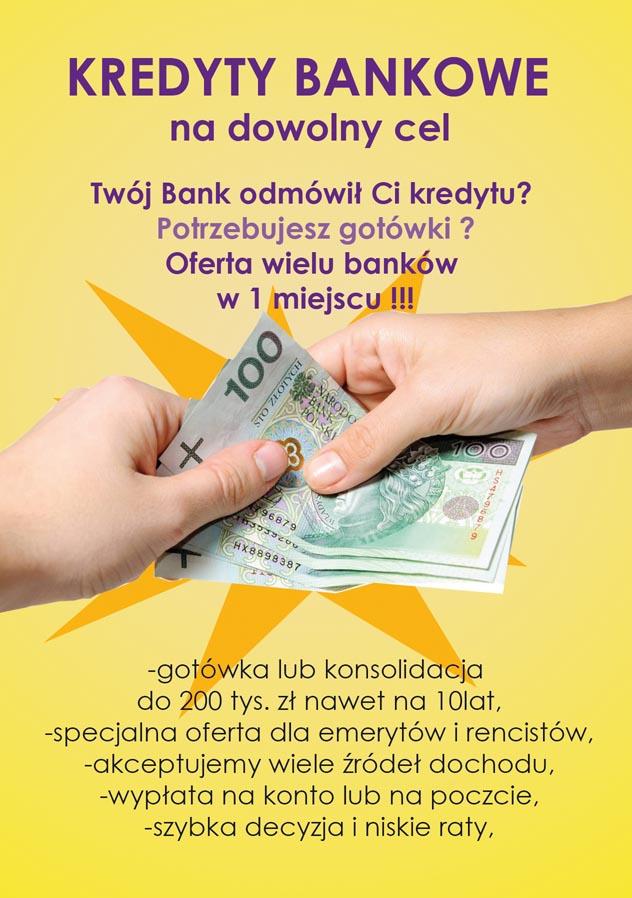 Kredyty wielu banków, pożyczki bez BIK, chwilówki - POZNAŃ RATAJE, wielkopolskie