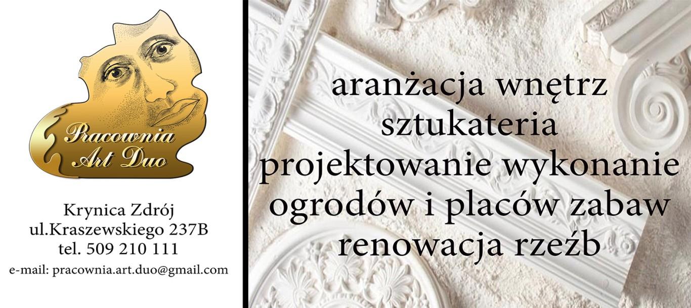 Aranżacja sztukateria obrazy rzeźby płaskorzeźby dekoracje ogrodów, Krynica-Zdrój, małopolskie