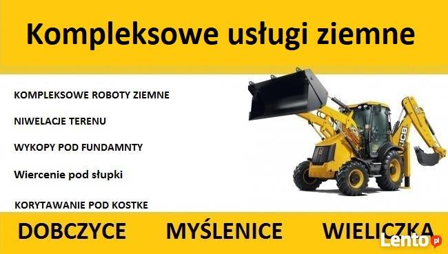 Wypożyczania wozidła budowlane,walec, usługi ziemne,prace ziemne, Dobczyce, małopolskie