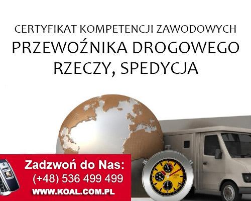 Kurs CPC Kalisz 6,7,8 luty 2020 r. Certyfikat Kompetencji Zawodowych Przewoźnika Drogowego, wielkopolskie