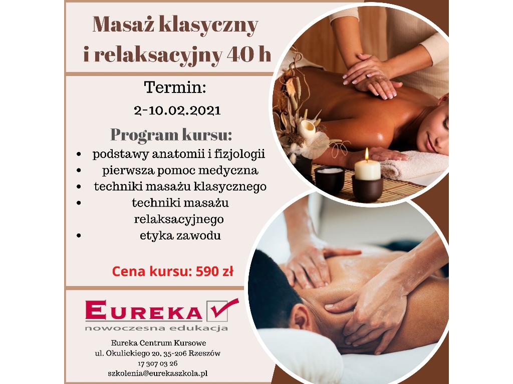 Kurs masaż klasyczny i relaksacyjny, Rzeszów, podkarpackie