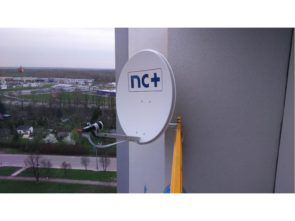 Montaż anteny satelitarnej NC+ Bytom