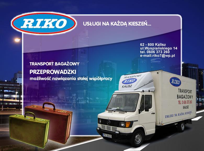 Bagażówka - Meblowóz - Transport Krajowy  "RIKO"  Kalisz