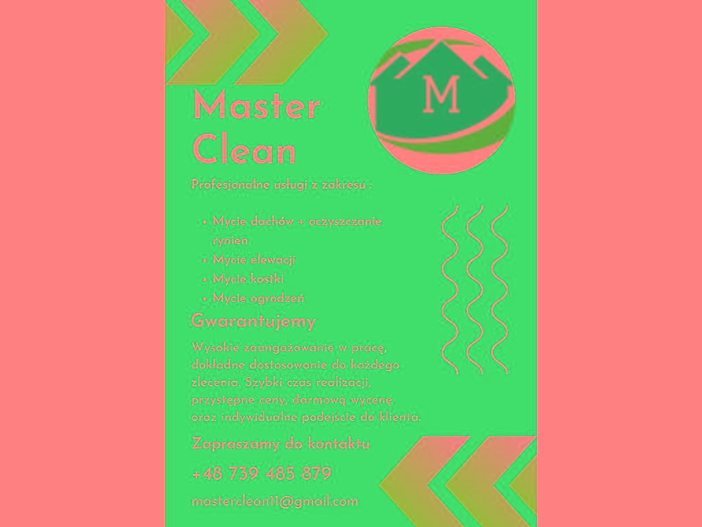 Profesjonalnie mycie domów - Master Clean, Łódź, Andrespol, Aleksandrow łódzki, Brzeziny, łódzkie
