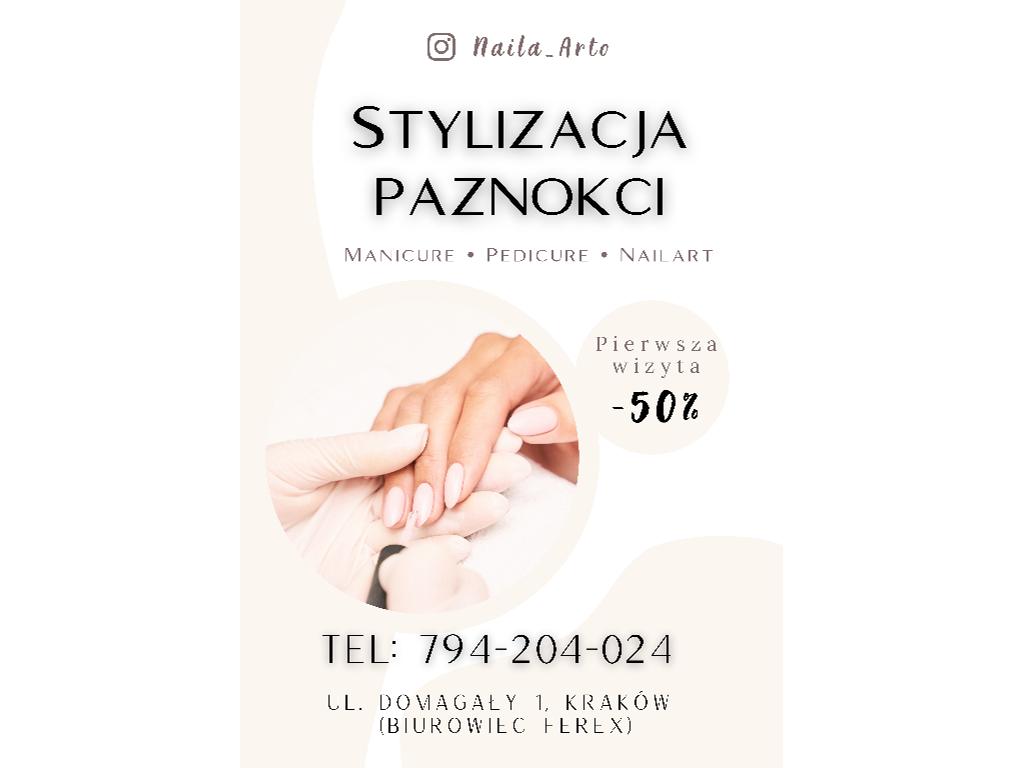 Stylizacja paznokci , pielęgnacja stóp seniorów ZAPRASZAM, Kraków , małopolskie
